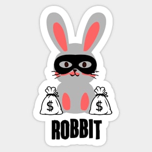 Robbit The Bad Bunny! Sticker